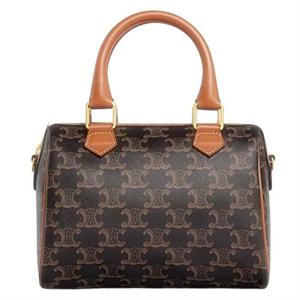 셀린느 스몰 보스턴 트리옹프 캔버스 카프스킨 113772CAS04LU