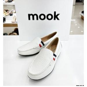 [무크]여성 봉합 캐주얼 로퍼 322203 GY 화이트