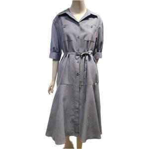 [숲]소매 볼륨 턴업 셔츠 원피스(SB4OP90)