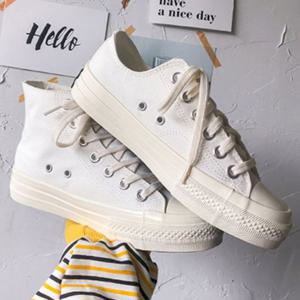여자 흰스니커즈 하이탑 발목 신발 대학생 흰색 슈즈
