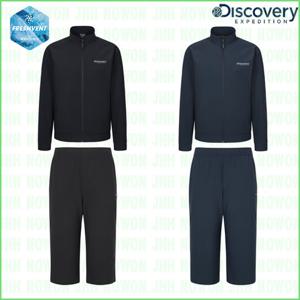 디스커버리 25년 여름 프레시벤트 남성 트리코트 트레이닝 하이넥 자켓 7부팬츠세트 DMTR63053-DMTP6C053-DXNW