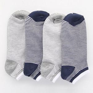 국산 남성 캐주얼 잔줄무늬 발목양말 3켤레 묶음