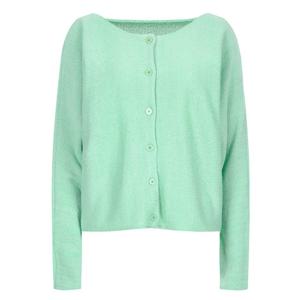 샵앤) 국산 여성 라운드넥 부클단추 봄 나그랑 니트 가디건 FRB-WCD-20405-민트