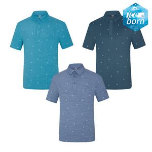 콜핑 남성 아이스본 흡한속건 등산 반팔 카라 티셔츠 KSC493VT7M