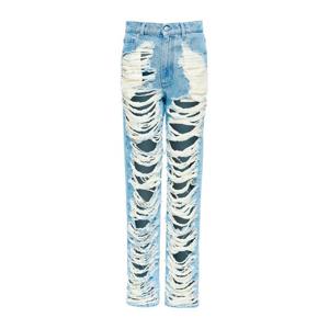 MM6메종마르지엘라 디스트레스 립 하이웨이스트 진 S62LB0199 M