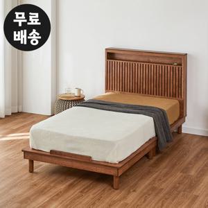 데오 고무나무 원목 침대프레임 슈퍼싱글 학생(월넛)