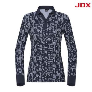 JDX 세이브존07 여성 레터링 패턴 티셔츠 X2TLW6441