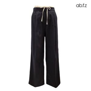 [에이비에프지]허리 배색 포인트 스트라이프 와이드 팬츠 APZ5QPA2G