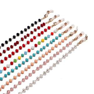 총천연색 올칼라 크리스탈 다중 안경줄 스트랩 목걸이