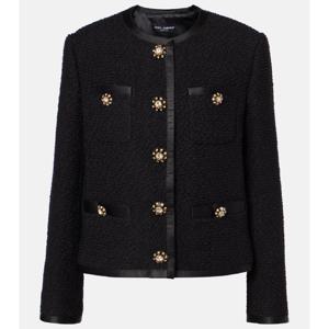 돌체앤가바나 울 실크 블렌드 트위드 재킷 P01008542