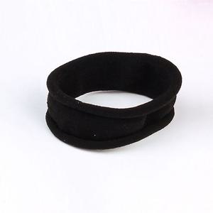 머리끈 심플 검정 무매듭 통통 헤어밴드 M11340