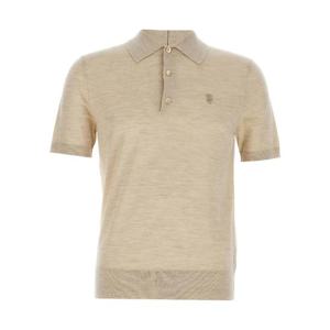 BURBERRY 울 폴로 셔츠 8103102NUTMEG