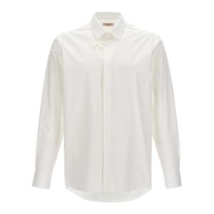 VALENTINO GARAVANI 꽃 패치가 있는 Valentino 셔츠 4V0AB76FA110BO