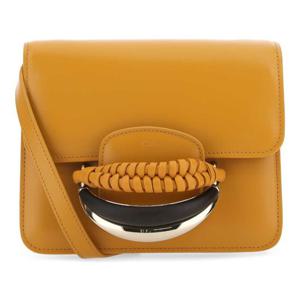 끌로에 머스타드 옐로우 브레이디드 케이티 크로스백 CHC22US50