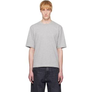 25 FW 마린세르 남성 그레이 문 로고 저지 루즈 핏 티셔츠 251020M213008