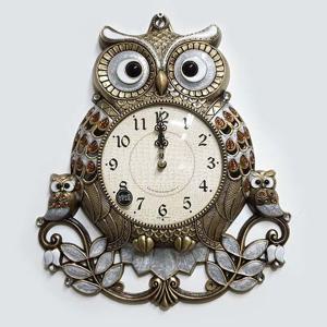 대형 부엉이대  골드 무소음  벽시계 벽걸이 개업선물