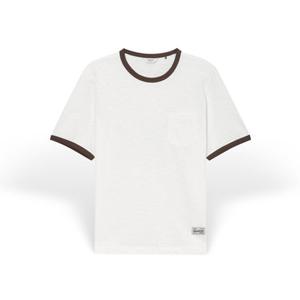 [헤지스] 남성 그래픽 프린트 반팔티셔츠 HZTS5B703WT