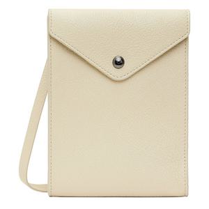 25 FW Enveloppe 엔벨롭 버튼 플랩 포켓 슬림 미니 크로스백 크림 SL0060 LL0035 048