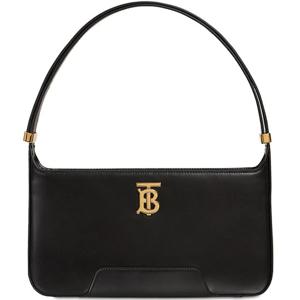 25 FW 버버리 골드 컬러 TB 로고 메탈 그레인 레더 탑 지퍼 숄더백 8046246  A1189