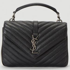 25 FW 생로랑 COLLEGE 컬리지 시그니처 YSL 로고 퀼팅 숄더백 600279 BRM04 1000