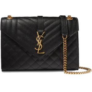 25 FW 생로랑 Envelope 엔벨롭 퀼트 레더 모노그램 로고 미디엄 숄더백 600185 BOW91 10