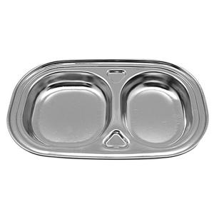 빠띠라인 스텐 어린이용 2구 어린이간식판 어린이집