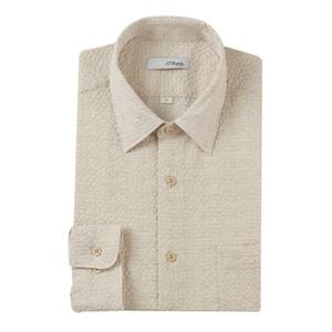 (듀퐁)25년 SS 신상 -SE5SM11LS120SBE(베이지)- 일반핏 시어써커 체크 긴팔셔츠