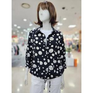 [아날도바시니] 세이브존05 스트링 토트 폴리 블라우스 AY06BL42W