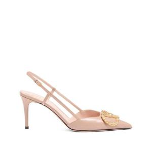 발렌 브이로고 시그니처 슬링백 펌프스 80mm WS0R01BAL