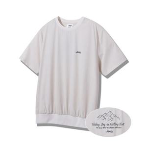 [지프](남녀공용)스몰로고 나일론 맨투맨(JQ2TSU140)