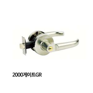 정화테크 문고리 도어록 목문레버침실용 2000게이트GR