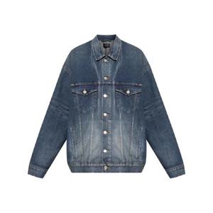 25 FW 발렌시아가 테이프 타입 프린트 데님 재킷 738738TRWA7 TP437821719