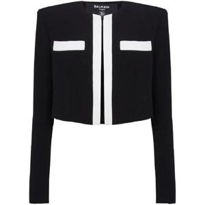 25 FW 발망 스펜서 크레이프 크롭 재킷 DF1SC195VB00 TP432136992