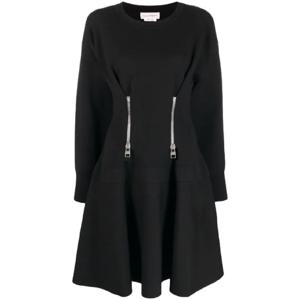 25 FW Alexander McQueen 알렉산더 맥퀸 지퍼 디테일 플레어 드레스 689435Q1AZ5 TP438475932