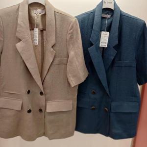 Latium HC06 국내생산 하프길이 5부반팔 죠셉더블 테일러 세미정장 린넨 쟈켓 T2523jk12