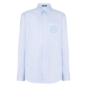 25 FW 발망 로고 자수 셔츠 FH1HS480CG19 TP438231801