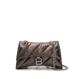 25 FW 발렌시아가 크러시 가죽 스몰 숄더 백 716351210IW TP432457028