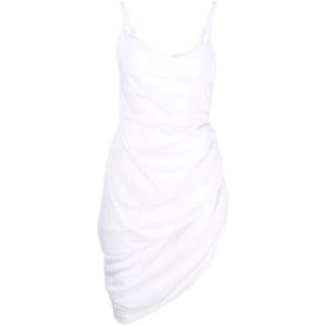 25 FW 쟈크뮈스 라 로브 소다드 드레이프 미니 드레스 213DR1061020 TP432260972