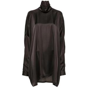 25 FW 릭오웬스 타바드 새틴 블라우스 RP02D3561SCH TP432499954