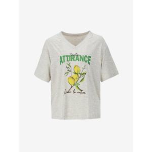 [비지트인뉴욕]프린팅 브이넥 티셔츠VB4ST72