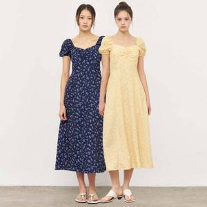 WOMAN 스모킹 플라워 롱 원피스 [2COL] / WBE2L15514