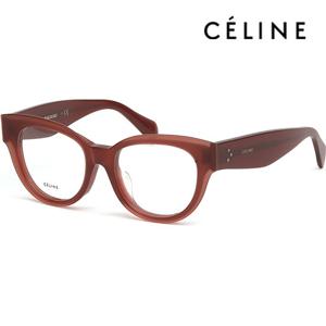 셀린느 안경테 CL50015F 066 아시안핏 레드 캣아이 라운드 패션 명품 뿔테 데일리
