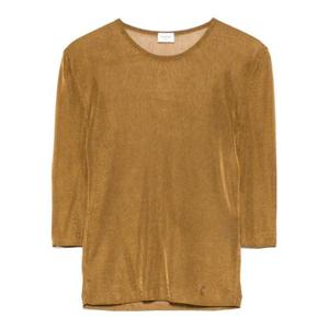 생로랑 반팔 티셔츠 819910 Y75WA8092 BROWN