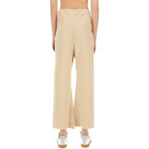 메종마르지엘라 아이보리 코튼 와이드 팬츠 S50KA0677 M2501911