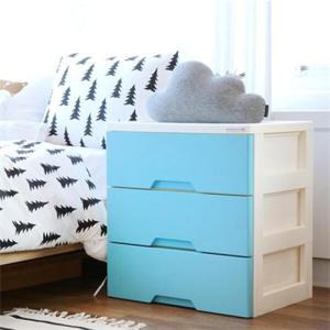 아트박스/보노하우스 모던플러스 서랍장 블루 3단