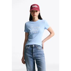 타미진 여성 슬림 와플 자수 티셔츠 (T32F6TTO14TWT1)