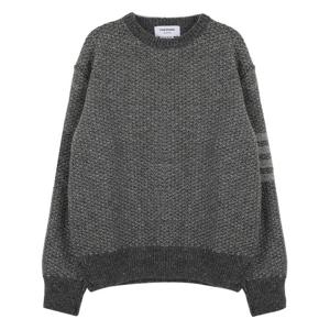 라프리마 톰브라운 4바 스트라이프 토널 스티치 모헤어 트위드 니트 MKA541A Y1032 035