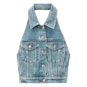 25 FW 알렉산더왕 홀터넥 데님 베스트 4DC3251877470C TP439334810