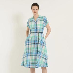 [비씨비지]체크 벨티드 원피스 (B5B5O641)