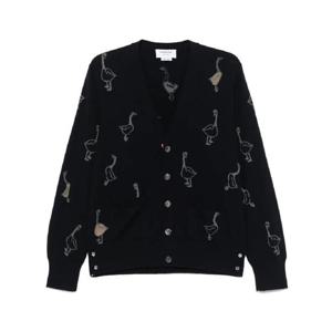 톰브라운 인타르시아 니트 버진 울 가디건 MKC599AY1051